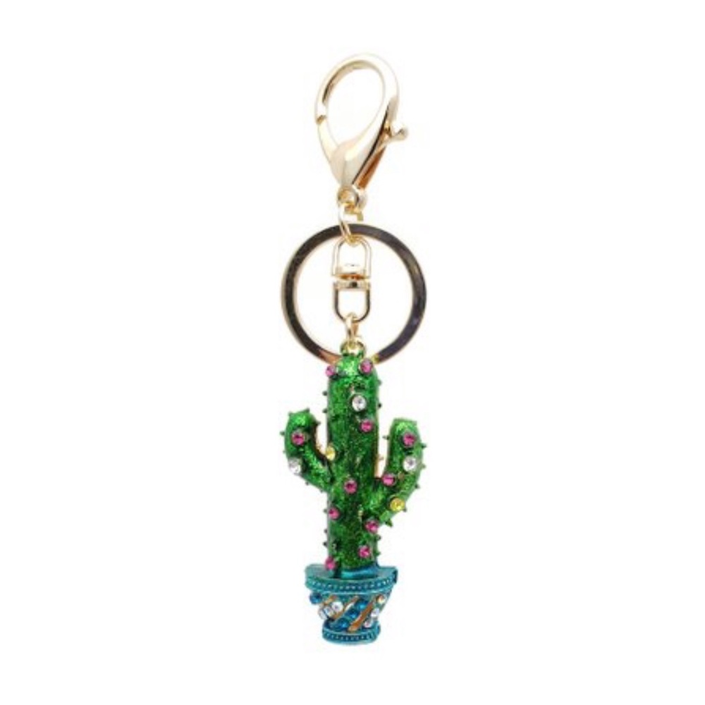 🌵🌸Cactus Purse Charm and Key Ring Pretty!